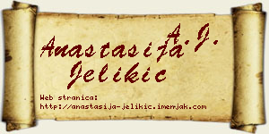 Anastasija Jelikić vizit kartica